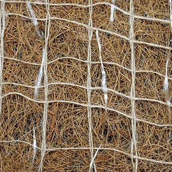 8'X112.5' Premier Coconut Erosion Blanket With Double Fibrenet Netting American Excelsior